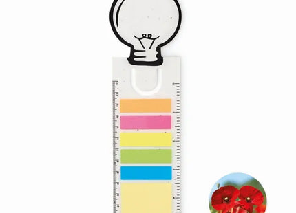IDEA SEED' Samenpapier-Lesezeichen in Weiß - Öko-Innovatives Design TK Gruppe® Grosshandel 