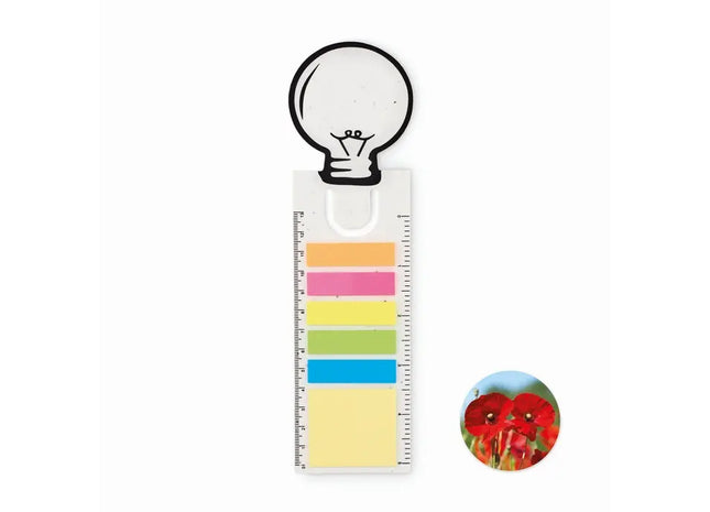 IDEA SEED' Samenpapier-Lesezeichen in Weiß - Öko-Innovatives Design TK Gruppe® Grosshandel 
