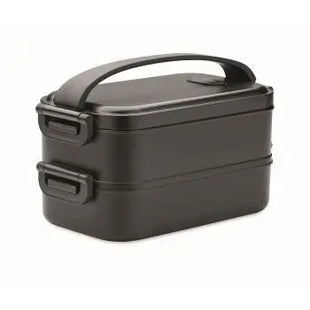 IDOLUNCH Lunchbox aus recyceltem PP - Schwarz, Nachhaltige Aufbewahrungslösung für Mahlzeiten TK Gruppe® Grosshandel 