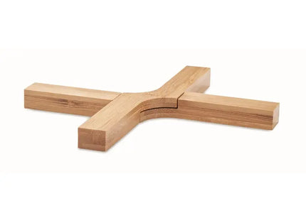 IMBA Faltbarer Topfuntersetzer aus Holz, Kompakt & Hitzebeständig TK Gruppe® Grosshandel 