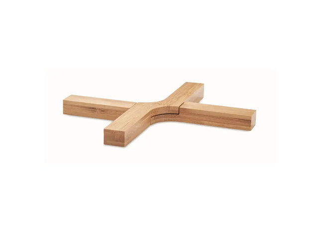 IMBA Faltbarer Topfuntersetzer aus Holz, Kompakt & Hitzebeständig TK Gruppe® Grosshandel 
