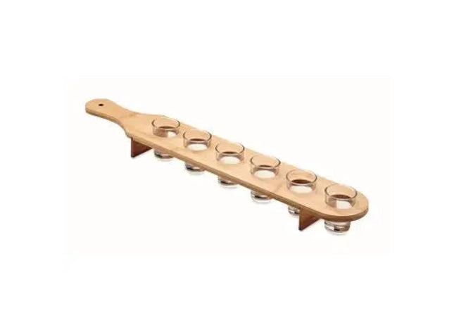 IN A RAW Rustikales Schnapsgläser-Set aus Holz TK Gruppe® Grosshandel 