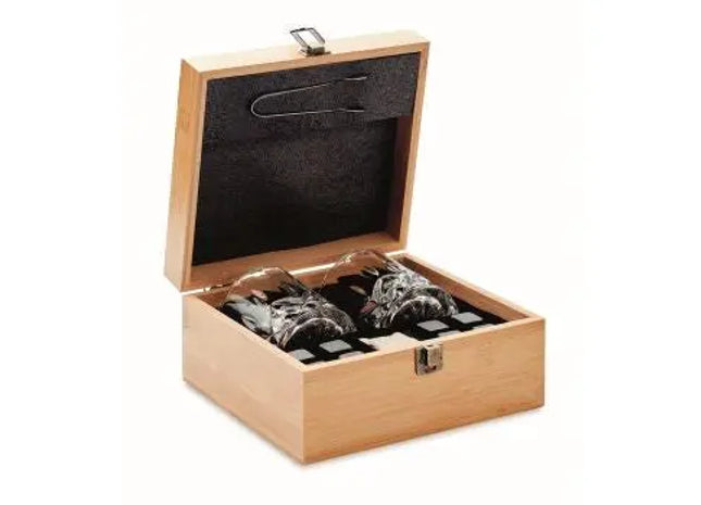 INVERNESS Whisky Set in Bambus Box – Eleganz und Stil in Holz TK Gruppe® Grosshandel 