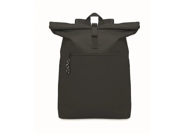 IREA Rolltop-Rucksack 600D – Stilvoll & Robust, Schwarz TK Gruppe® Grosshandel 