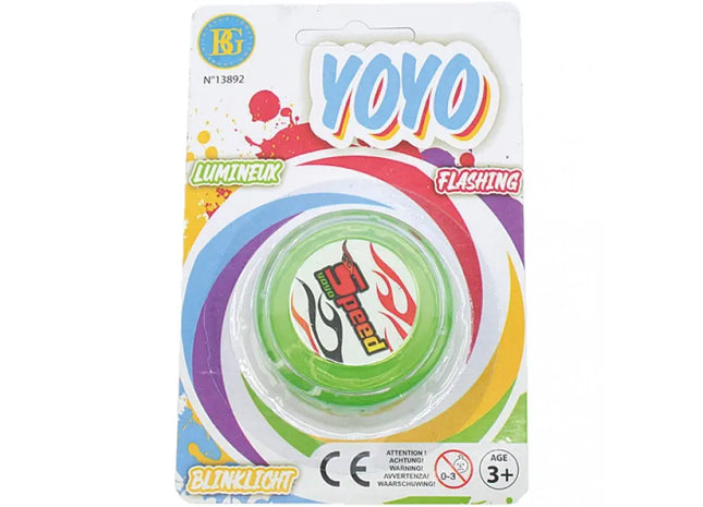 Illuminated 5.5cm Yo-Yo - Light-Up Yo-Yo Toy for Fun and Games TK Gruppe® Grosshandel 