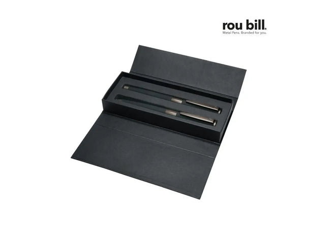 Image Schwarze Edition Set: Drehkugelschreiber & Rollerball - Schwarz TK Gruppe® Grosshandel 