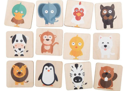 Immermor Tier-Memoryspiel, Natürliches Design, Lernspielzeug für Kinder TK Gruppe® Grosshandel 
