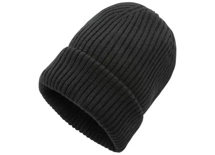 Impact AWARE™ Doppelgestrickte Mütze aus Polylana in Schwarz – Umweltfreundlich & Stilvoll TK Gruppe® Grosshandel 