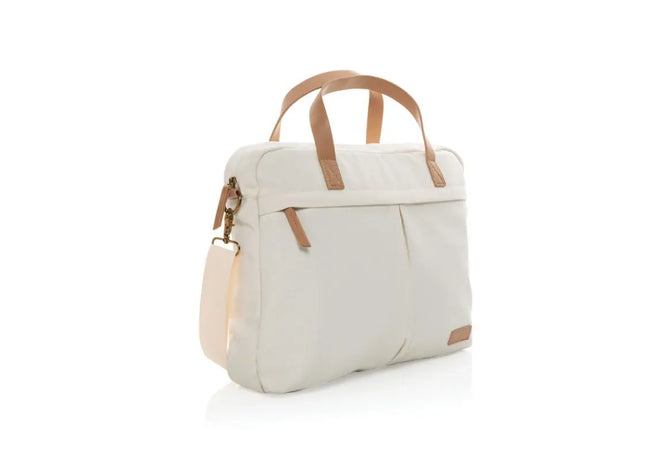 Impact AWARE™ Laptop-Tasche, 16 oz. rCanvas, Off White, Umweltfreundlich TK Gruppe® Grosshandel 