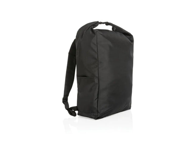 Impact AWARE™ RPET Rolltop-Rucksack – Basic Schwarz TK Gruppe® Grosshandel 
