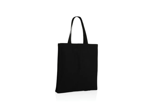 Impact AWARE™ Recycelte Baumwolltasche mit Boden, 145g in Schwarz – Nachhaltig & Geräumig TK Gruppe® Grosshandel 