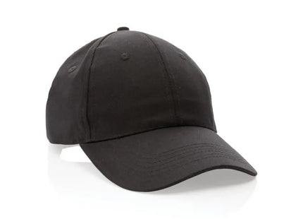 Impact Robuste 6-Panel Kappe, Schwarz, AWARE™ rCotton TK Gruppe® Grosshandel 