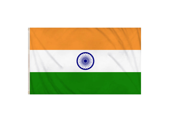 Indische Flagge, 5 x 3 Fuß, großes, langlebiges Nationalbanner Indiens für den Außenbereich TK Gruppe® Grosshandel 
