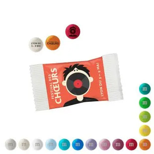 Individuelle M&M'S in Papiertütchen, 7g, personalisiert mit Druck, perfekt als Werbegeschenk TK Gruppe® Grosshandel 