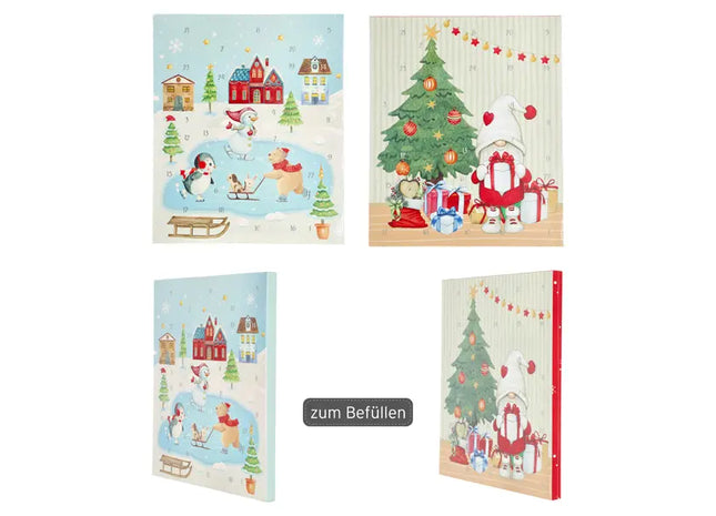 Individueller DIY Adventskalender, 2-in-1, 31x37,5cm - Gestalten Sie Ihre eigene festliche Überraschung TK Gruppe® Grosshandel 