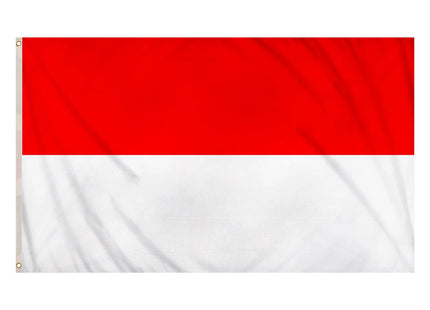 Indonesien-Flagge 5 Fuß x 3 Fuß – große, langlebige Nationalflagge für draußen und drinnen, wetterfest TK Gruppe® Grosshandel 