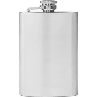 Ingrid Klassischer Stahl-Flachmann 100ml in Silber – Reisebegleiter TK Gruppe® Grosshandel 