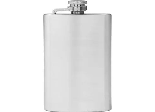 Ingrid Klassischer Stahl-Flachmann 100ml in Silber – Reisebegleiter TK Gruppe® Grosshandel 