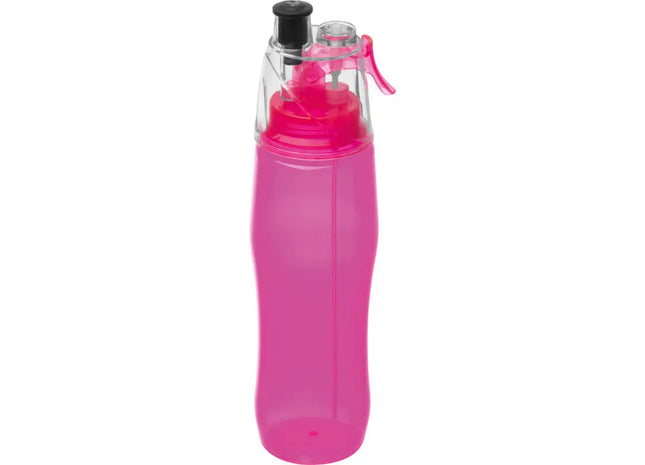 Innovative Sporttrinkflasche mit Spray, 500ml, Pink TK Gruppe® Grosshandel 