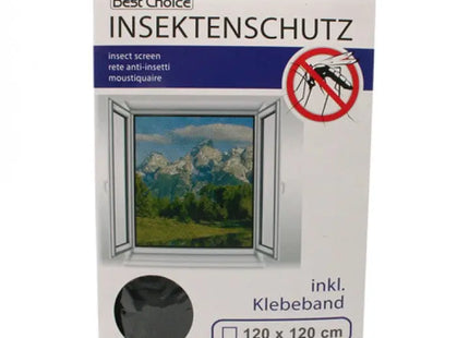 Insektenabwehr Netz für Fenster, Zwei Größen 120x120 & 130x150 cm, Fliegenschutz TK Gruppe® Grosshandel 