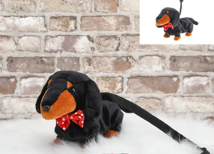 Interaktiver Dackel-Plüschhund mit Sound, 35x21cm | Beweglicher & Bellender Spielzeughund TK Gruppe® Grosshandel 