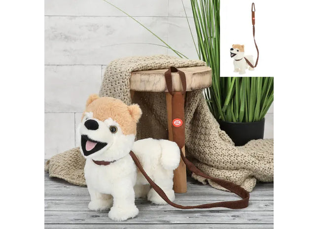 Interaktiver Plüschhund Bello mit Soundfunktion, 30x28cm | Bewegt & Bellt | Kuscheltier Hund TK Gruppe® Grosshandel 