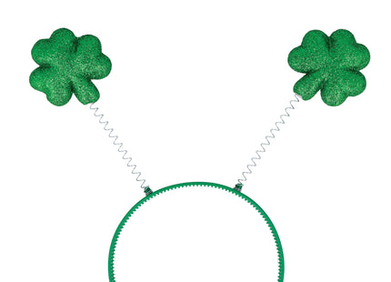 Irish Cloverleaf Head Bopper mit Pailletten – Partyzubehör für den St. Patrick's Day TK Gruppe® Grosshandel 