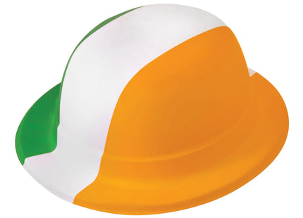 Irish Dreifarben Bowlerhut Aus Kunststoff Für Erwachsene - St. Patrick'S Day Zubehör TK Gruppe® Grosshandel 