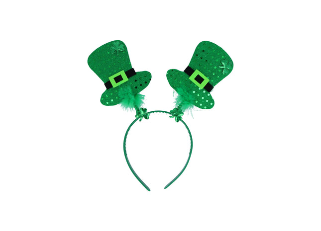 Irish Hut mit Kleeblatt & Pailletten, Head Bopper Stil, Festtagszubehör TK Gruppe® Grosshandel 