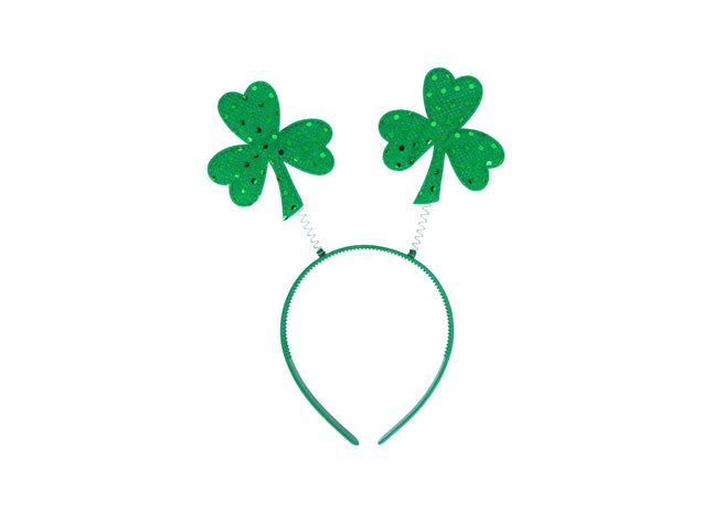Irish Kleeblatt Kopfbügel Mit Pailletten - St. Patrick'S Day Zubehör TK Gruppe® Grosshandel 