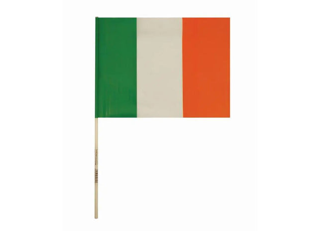 Irland Handflagge, 29x17 cm, PVC, mit 40 cm Stab, robust TK Gruppe® Grosshandel 