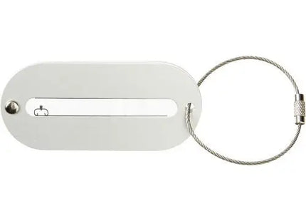 Isa Metall-Kofferanhänger in Silber – Langlebiges Gepäck-Identifikationsetikett TK Gruppe® Grosshandel 