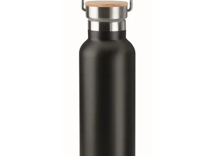 Isolierflasche 500 ml HELSINKI – Stilvolle schwarze Thermoflasche TK Gruppe® Grosshandel 