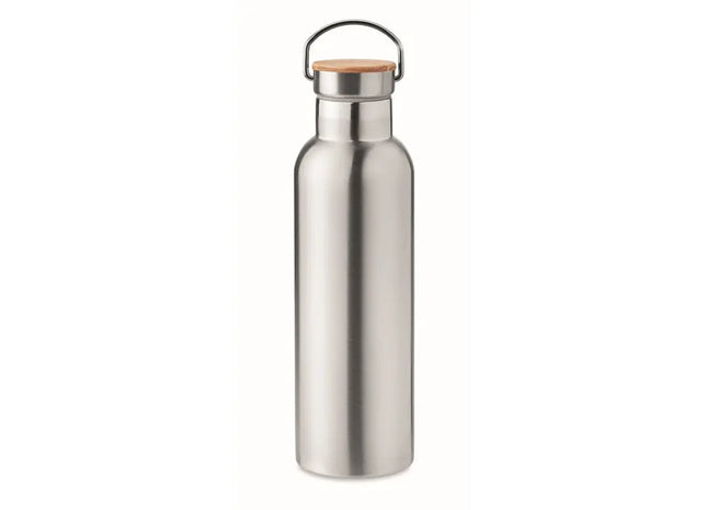 Isolierflasche 750 ml HELSINKI MED – Mattsilberne Thermoflasche für stilbewusste Nutzer TK Gruppe® Grosshandel 