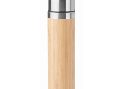 Isolierkanne 400 ml CHAN BAMBOO - Holz - Doppelwandige Thermokanne aus Edelstahl TK Gruppe® Grosshandel 