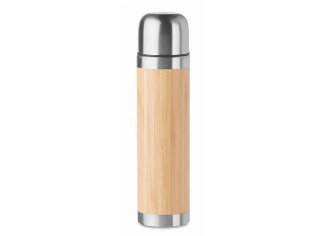Isolierkanne 400 ml CHAN BAMBOO - Holz - Doppelwandige Thermokanne aus Edelstahl TK Gruppe® Grosshandel 