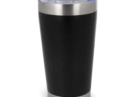 Isolierter Cango 500 ml Reisebecher mit Deckel in Schwarz, Langlebig & Auslaufsicher TK Gruppe® Grosshandel 