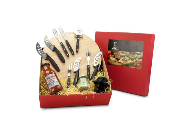 Italienisches Pizza-Feinschmecker-Set – Ultimatives Geschenk für Pizza-Liebhaber TK Gruppe® Grosshandel 