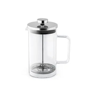 JENSON Premium Kaffeekanne aus Borosilikatglas & Edelstahl, 600 ml – Silber TK Gruppe® Grosshandel 