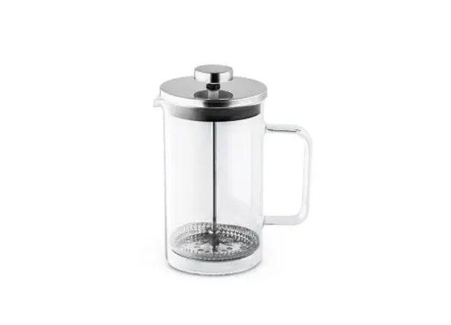 JENSON Premium Kaffeekanne aus Borosilikatglas & Edelstahl, 600 ml – Silber TK Gruppe® Grosshandel 