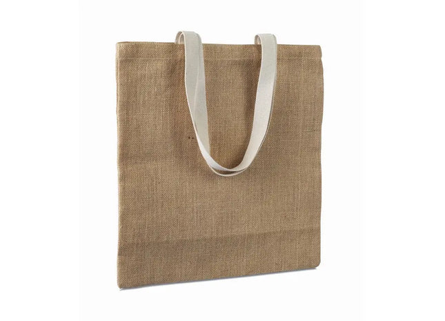 JUHU: JUHU Öko-Chic Jutetasche - Elegantes Beige TK Gruppe® Grosshandel 