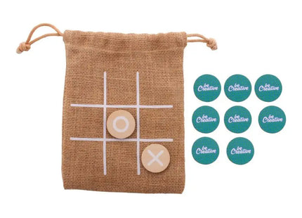 JUX Creative Tic-Tac-Toe Spielset – Natürliches Design, Unterhaltsam TK Gruppe® Grosshandel 
