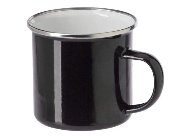 Jamaal 350ml Emaille-Trinkbecher: Robuste Tassen für unterwegs TK Gruppe® Grosshandel 