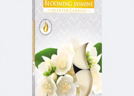 Jasminblüten-Duft-Teelichter, 6er Set in Faltbox TK Gruppe® Grosshandel 