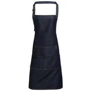 Jeans Stitch Denim Bib Apron – Durable, Stylish Gear for Artisans and Chefs TK Gruppe® Grosshandel 