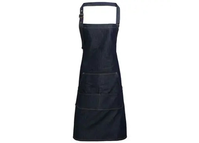 Jeans Stitch Denim Bib Apron – Durable, Stylish Gear for Artisans and Chefs TK Gruppe® Grosshandel 