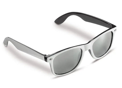 Jeffrey UV400 Zweifarbige Sonnenbrille, Weiß-Schwarz, Stilvoller UV-Schutz TK Gruppe® Grosshandel 