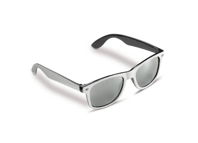 Jeffrey UV400 Zweifarbige Sonnenbrille, Weiß-Schwarz, Stilvoller UV-Schutz TK Gruppe® Grosshandel 