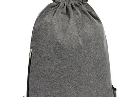 Jersey Zugbeutel in Anthrazit: Praktischer Begleiter für den Alltag TK Gruppe® Grosshandel 