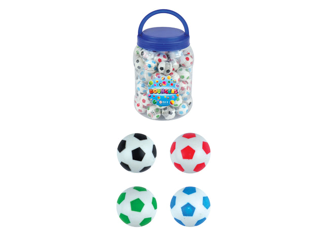 Jet-Ball Fußball 3,3 cm, 4 verschiedene Farben, Mini-Fußbälle für Kinder und Spiele TK Gruppe® Grosshandel 
